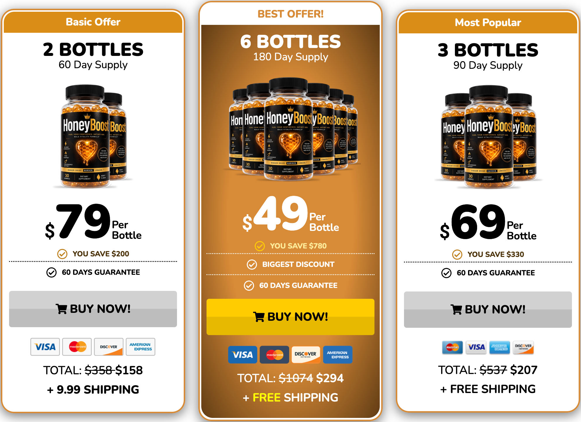 Reviralis Complete™ package pricing: 2, 3 and 6 bottles